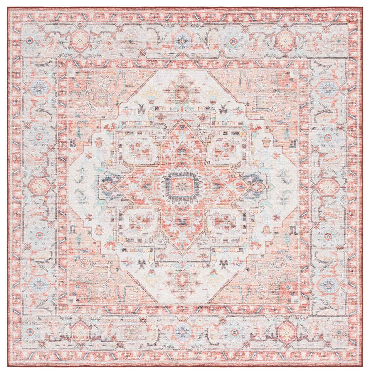 Safavieh Arizona 6'-0" x 6'-0" Rug in Light Rust / Beige