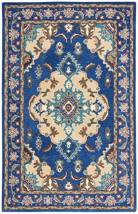 Safavieh Antiquity 4'-0" x 6'-0" Rug in Blue / Ivory