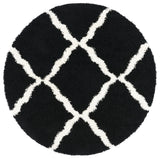 Safavieh Sgd-Dallas Shag 6'-0" x 6'-0" Rug in Black / Ivory