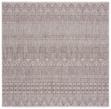 Safavieh Courtyard 6'-7" x 6'-7" Rug in Grey / Brown