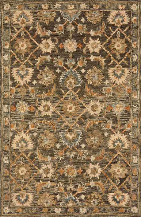 Loloi Victoria Vk-08 Dk Taupe / Multi Rugs - main flat