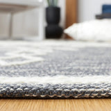 Safavieh Kilim 4'-0" x 6'-0" Rug in Charcoal / Ivory