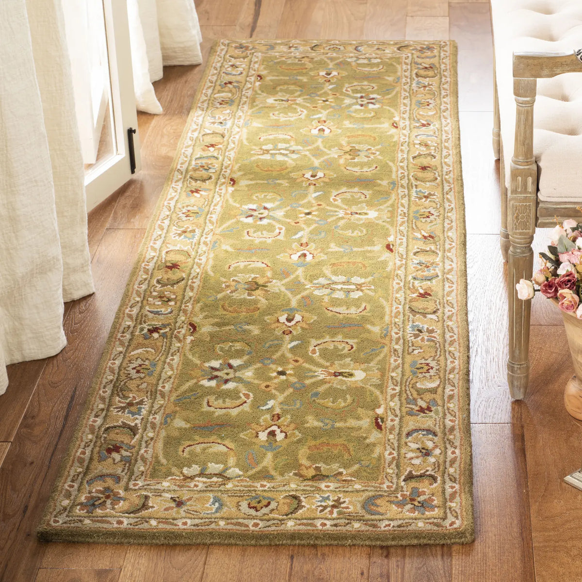 Safavieh Classic 2'-3" x 12'-0" Rug in Olive / Camel