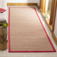 Safavieh Natural Fiber 2'-6" x 8'-0" Rug in Brown / Red