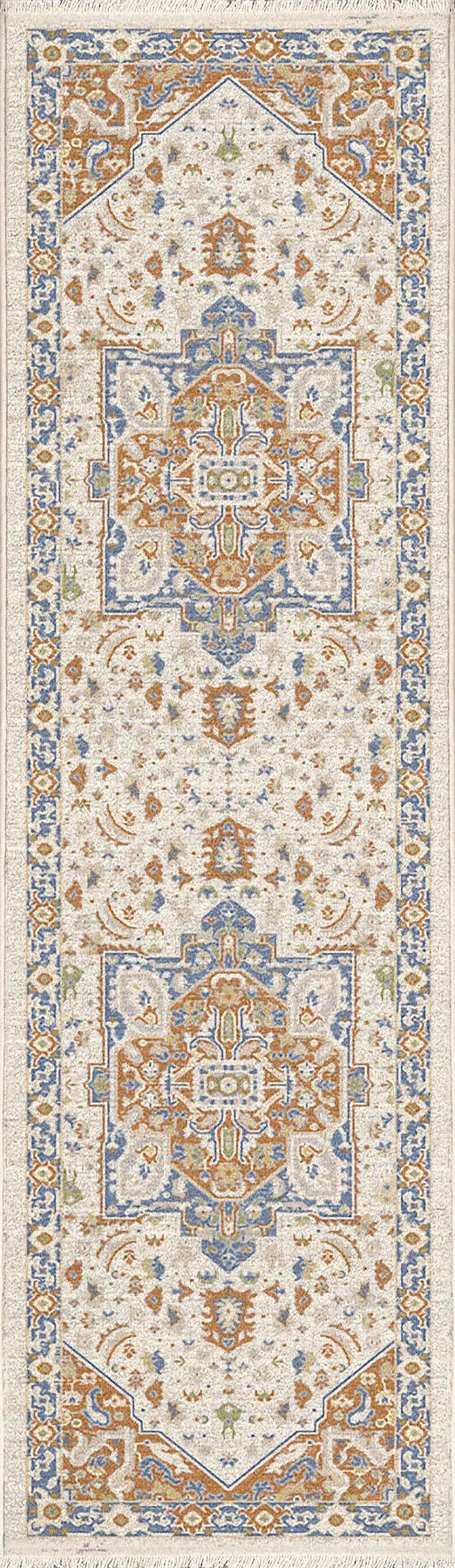Dynamic Rugs Juno 6887 Power Loomed Traditional Beige/Multi Rug - Runner