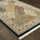 Oriental Weavers Sphinx Masterpiece 1331X Navy / Multi Rugs - angle detail