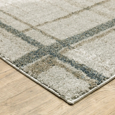 Oriental Weavers Sphinx Alton 501Z9 Beige/ Blue Rugs - corner detail
