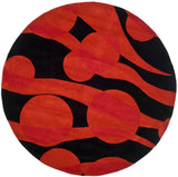 Safavieh Soho 6'-0" x 6'-0" Rug in Black / Red