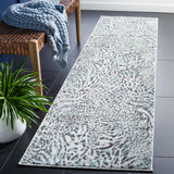 Safavieh Amsterdam 2'-3" x 8'-0" Rug in Ivory / Teal