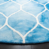 Safavieh Dip Dye 7'-0" x 7'-0" Rug in Blue / Ivory