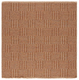 Safavieh Wicker 6'-7" x 6'-7" Rug in Natural / Brown