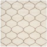 Safavieh Hudson Shag 7'-0" x 7'-0" Rug in Ivory / Beige
