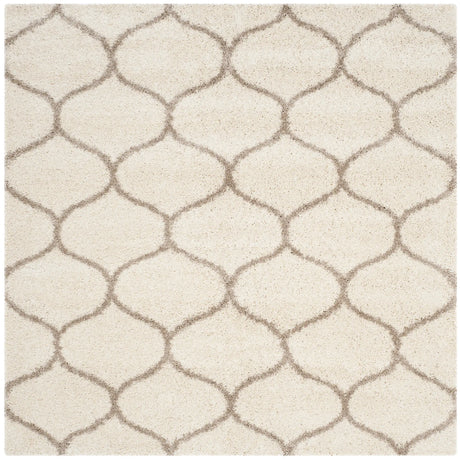 Safavieh Hudson Shag 7'-0" x 7'-0" Rug in Ivory / Beige
