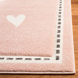 Safavieh Carousel Kids 100 4'-0" x 6'-0" Rug in Pink / Ivory