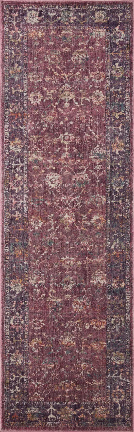 Loloi Giada Gia-02 Grape/Multi Rugs - runner flat