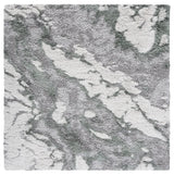 Safavieh Horizon Shag 800 6'-7" x 6'-7" Rug in Grey / Green