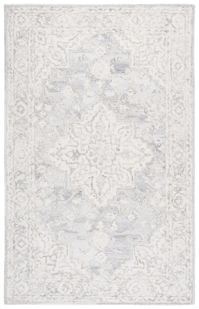 Safavieh Metro 4'-0" x 6'-0" Rug in Light Grey / Ivory