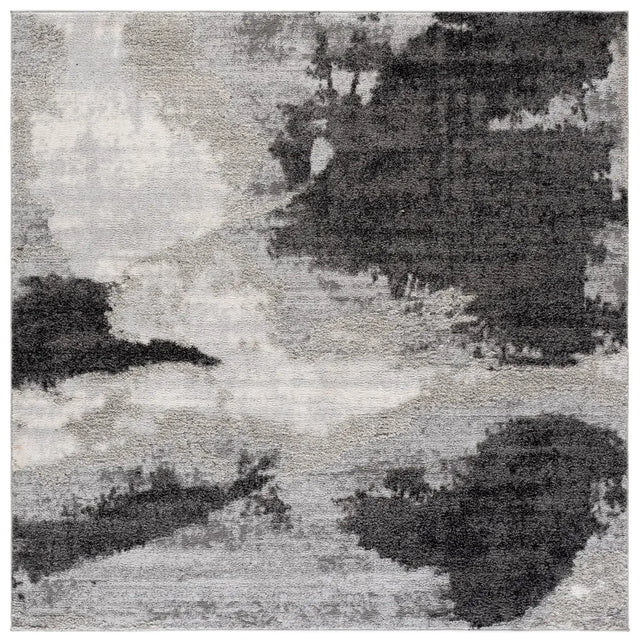 Safavieh Wave 6'-7" x 6'-7" Rug in Grey / Light Grey