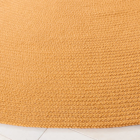 Safavieh Braided 5'-0" x 5'-0" Rug in Mustard