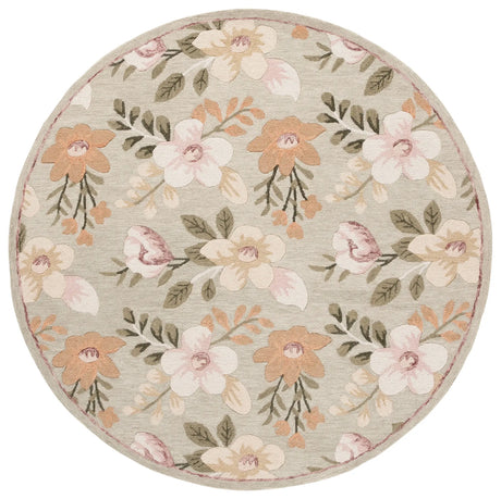 Safavieh Blossom 6'-0" x 6'-0" Rug in Sage / Ivory