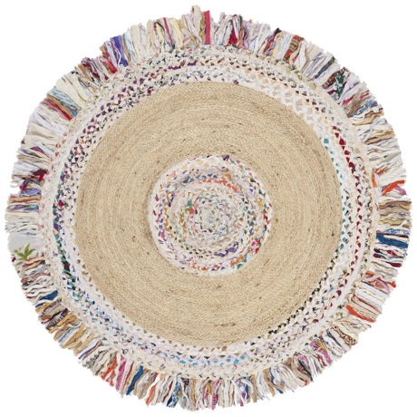 Safavieh Cape Cod 4'-0" x 4'-0" Rug in Ivory / Light Beige