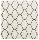 Safavieh Hudson Shag 7'-0" x 7'-0" Rug in Ivory / Green