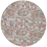 Safavieh Pyramid 6'-7" x 6'-7" Rug in Grey/Ivory / Rust