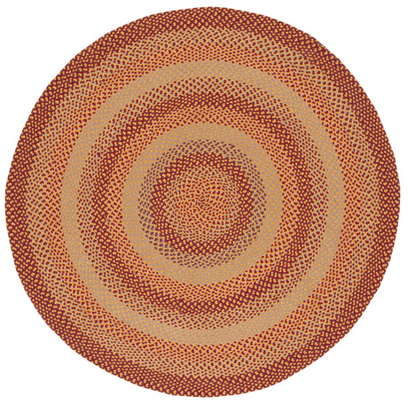 Safavieh Braided 5'-0" x 5'-0" Rug in Yellow / Red