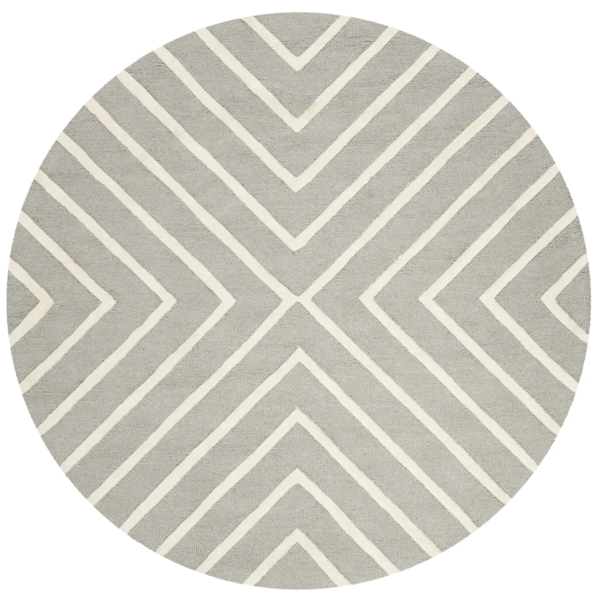 Safavieh Safavieh Kids 5'-0" x 5'-0" Rug in Grey / Ivory