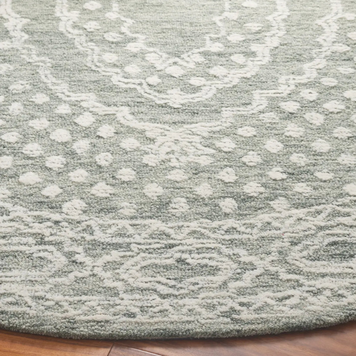 Safavieh Ebony 6'-0" x 6'-0" Rug in Ivory / Grey