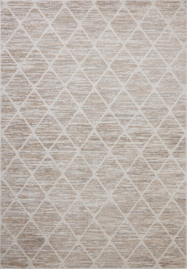 Loloi Townes TOW-01 Pebble / Beige Rug - main flat
