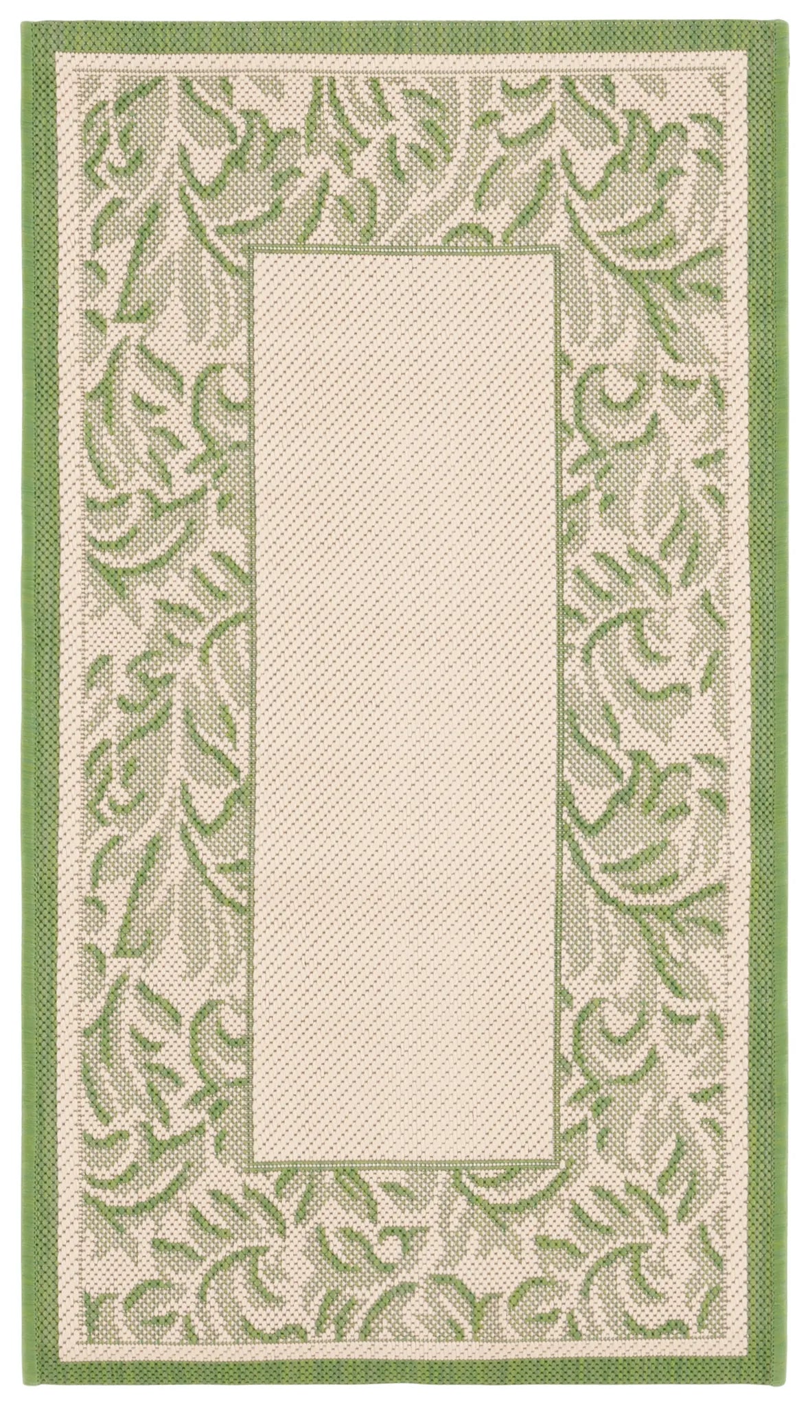 Safavieh Courtyard 2'-0" x 3'-7" Rug in Natural / Olive
