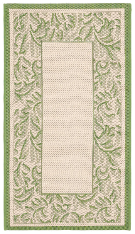 Safavieh Courtyard 2'-0" x 3'-7" Rug in Natural / Olive