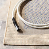 Safavieh Courtyard 4'-0" x 5'-7" Rug in Natural / Blue