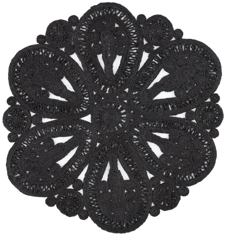 Safavieh Natural Fiber 5'-0" x 5'-0" Rug in Black