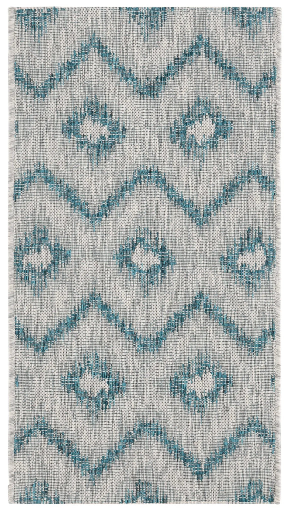 Safavieh Courtyard 2'-0" x 3'-7" Rug in Grey / Blue