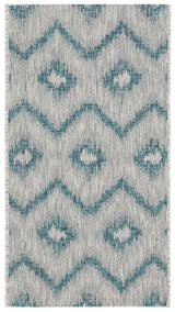 Safavieh Courtyard 2'-0" x 3'-7" Rug in Grey / Blue