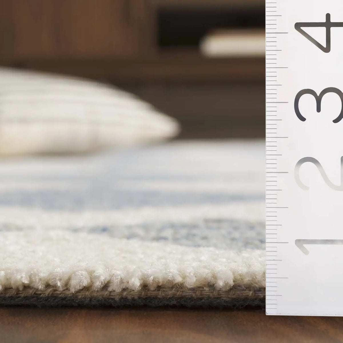 Safavieh Ebony 4'-0" x 6'-0" Rug in Blue / Ivory