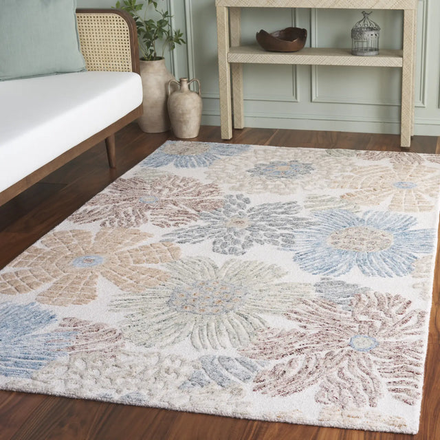 Safavieh Jardin 4'-0" x 6'-0" Rug in Red / Blue