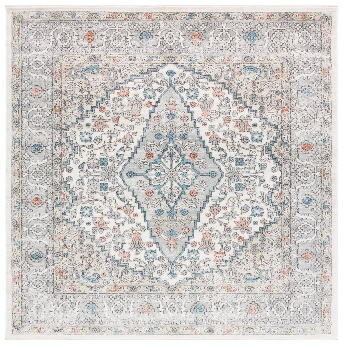Safavieh Oregon 800 6'-7" x 6'-7" Rug in Grey / Ivory