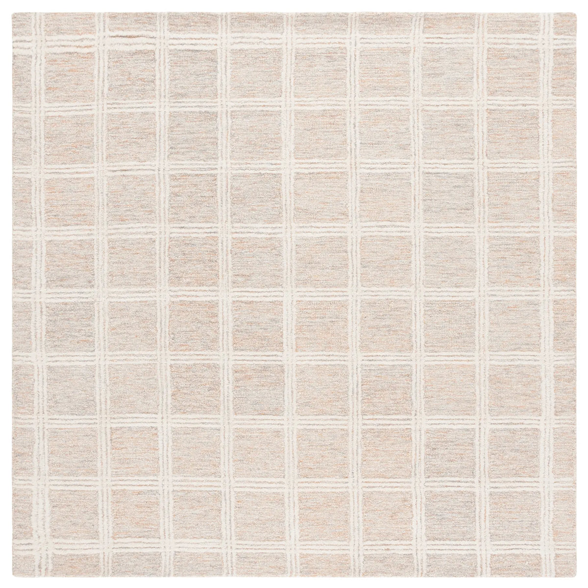 Safavieh Pine 6'-0" x 6'-0" Rug in Rust / Ivory