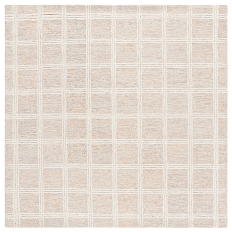 Safavieh Pine 6'-0" x 6'-0" Rug in Rust / Ivory