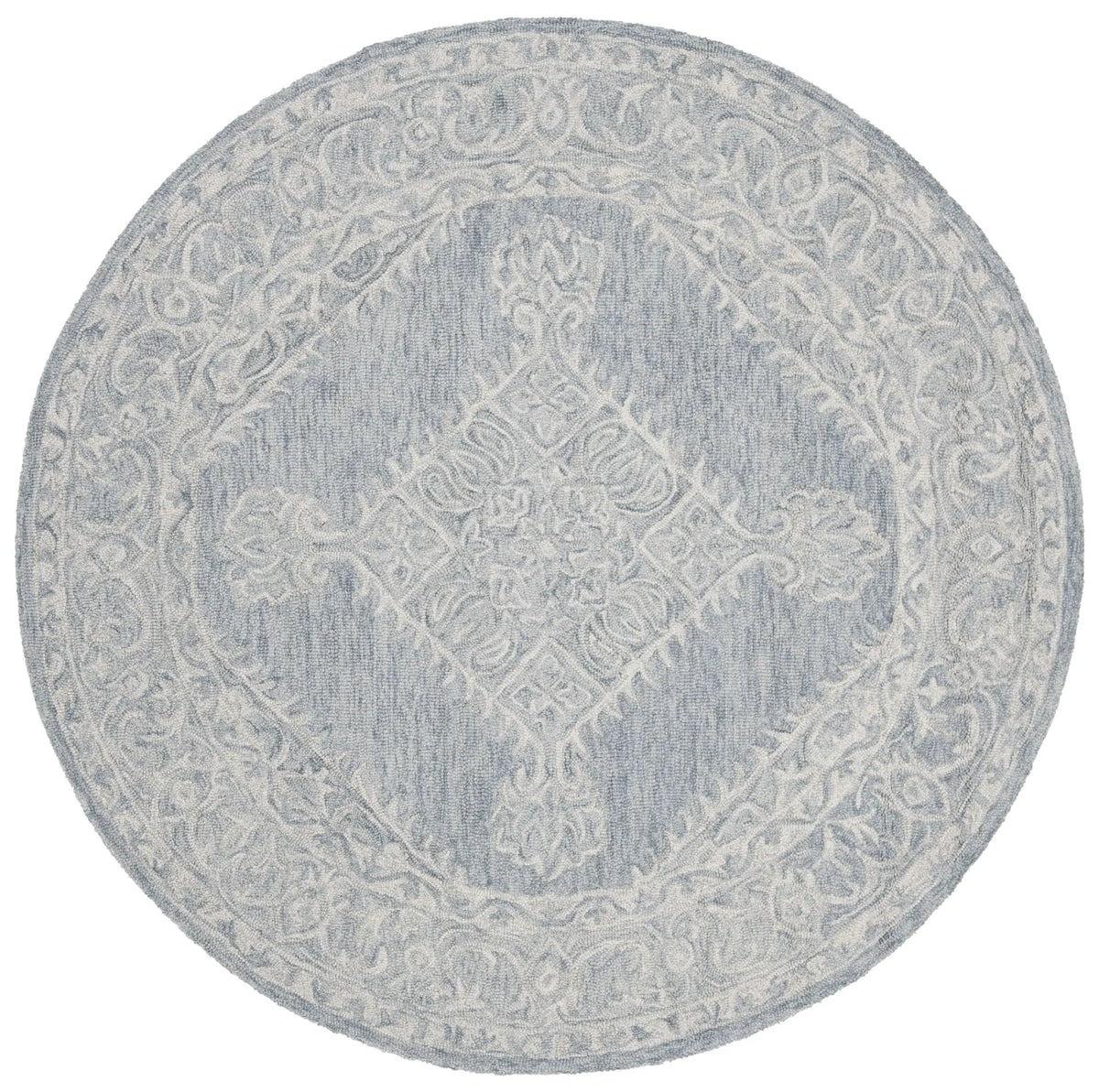 Safavieh Micro-Loop 5'-0" x 5'-0" Rug in Grey