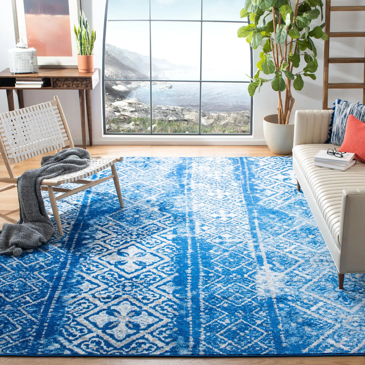 Safavieh Adirondack 10'-0" x 14'-0" Rug in Silver / Blue