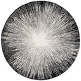 Safavieh Abstract 6'-0" x 6'-0" Rug in Ivory / Black