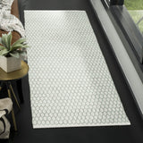 Safavieh Montauk 2'-3" x 11'-0" Rug in Light Green / Ivory