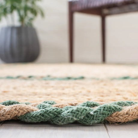 Safavieh Natural Fiber 3'-0" x 5'-0" Rug in Natural / Green