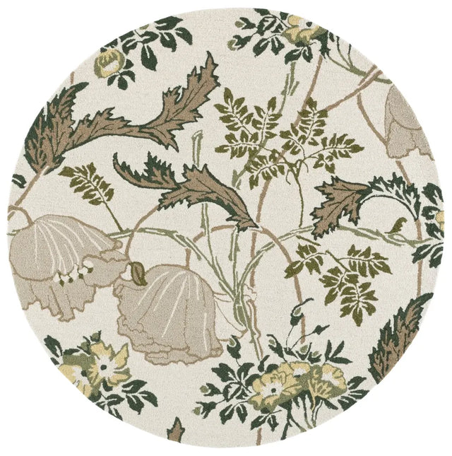Safavieh Jardin 6'-0" x 6'-0" Rug in Ivory / Green