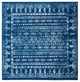 Safavieh Tulum 6'-7" x 6'-7" Rug in Navy / Grey