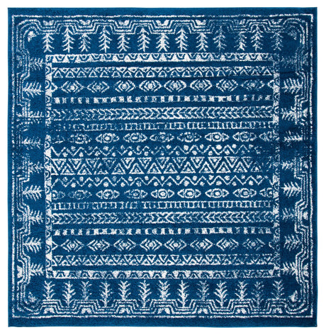 Safavieh Tulum 6'-7" x 6'-7" Rug in Navy / Grey